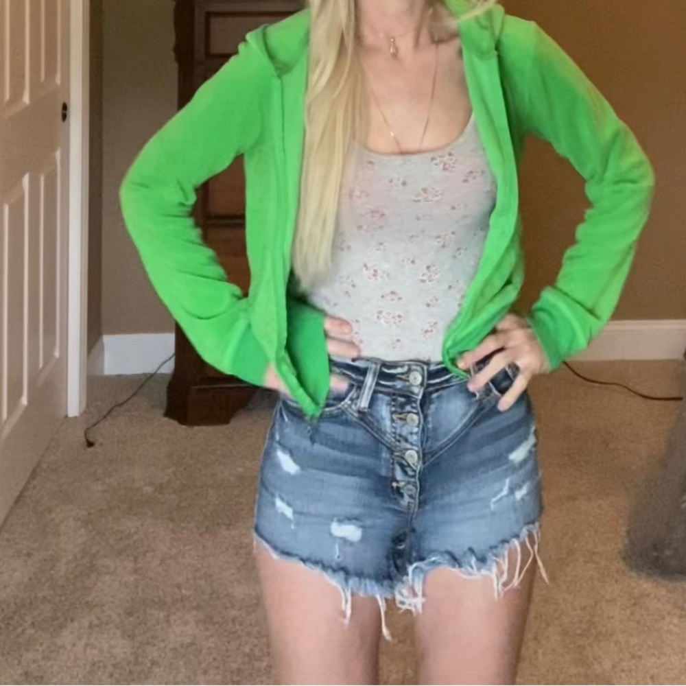 Y2K original rare color soft velour Victoria’s Secret Hoodie